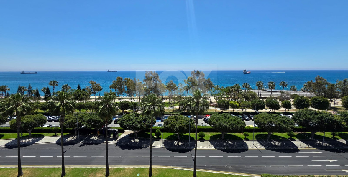 Three Bedroom Furnished Apartment for Rent in Limassol with Full Sea View in the Town Centre
