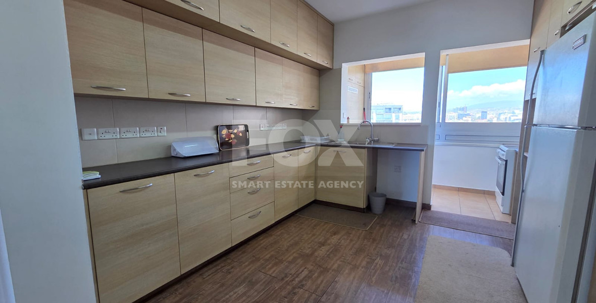 Three Bedroom Furnished Apartment for Rent in Limassol with Full Sea View in the Town Centre