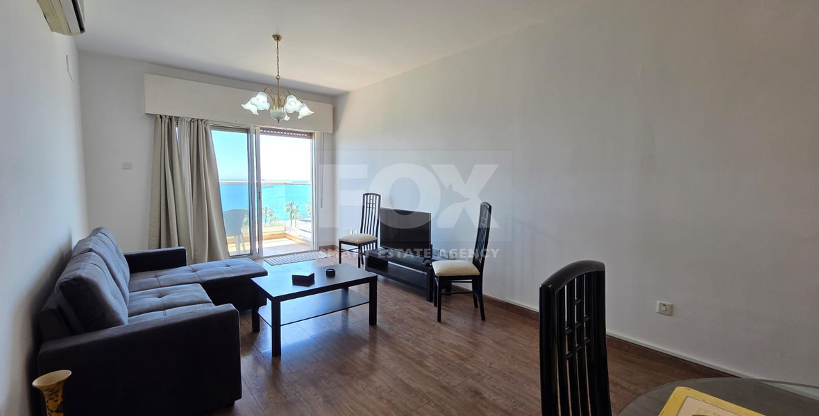 Three Bedroom Furnished Apartment for Rent in Limassol with Full Sea View in the Town Centre