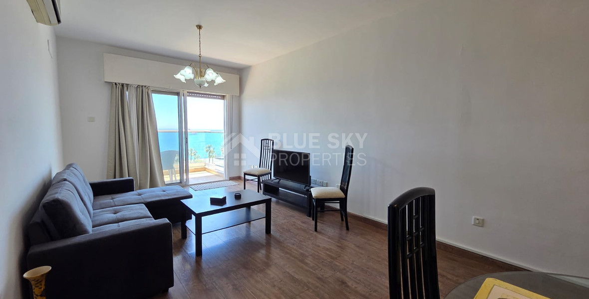 Three Bedroom Furnished Apartment for Rent in Limassol with Full Sea View in the Town Centre