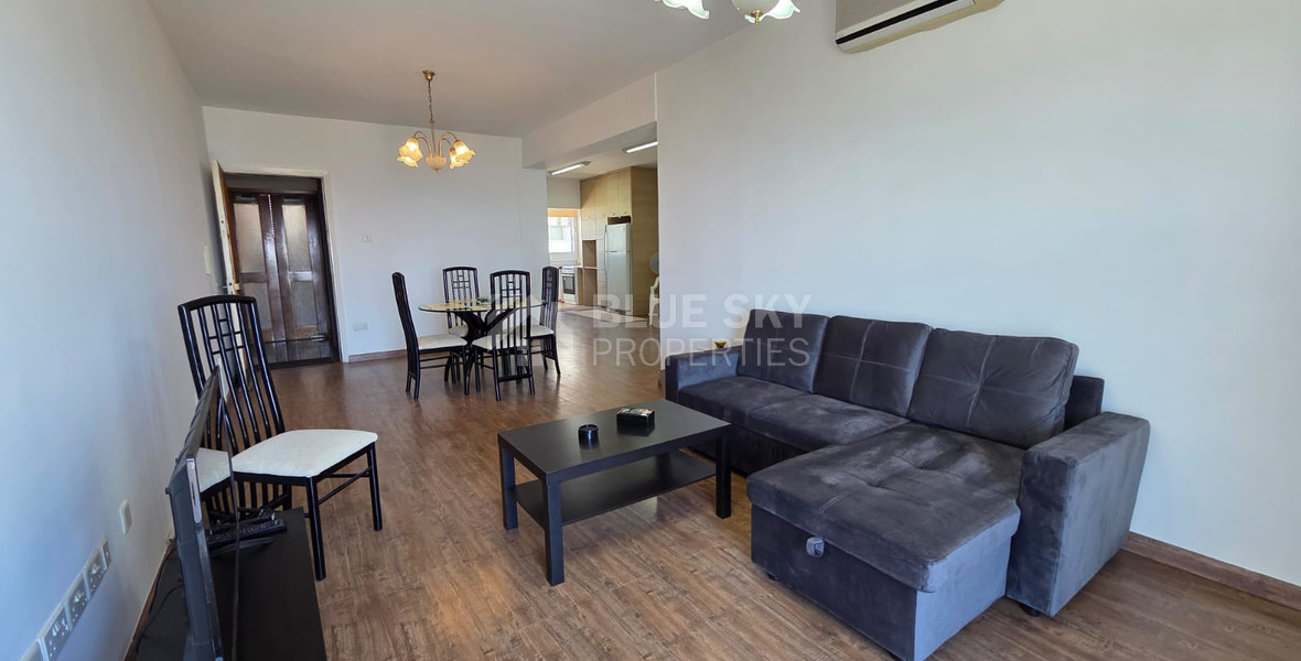 Three Bedroom Furnished Apartment for Rent in Limassol with Full Sea View in the Town Centre