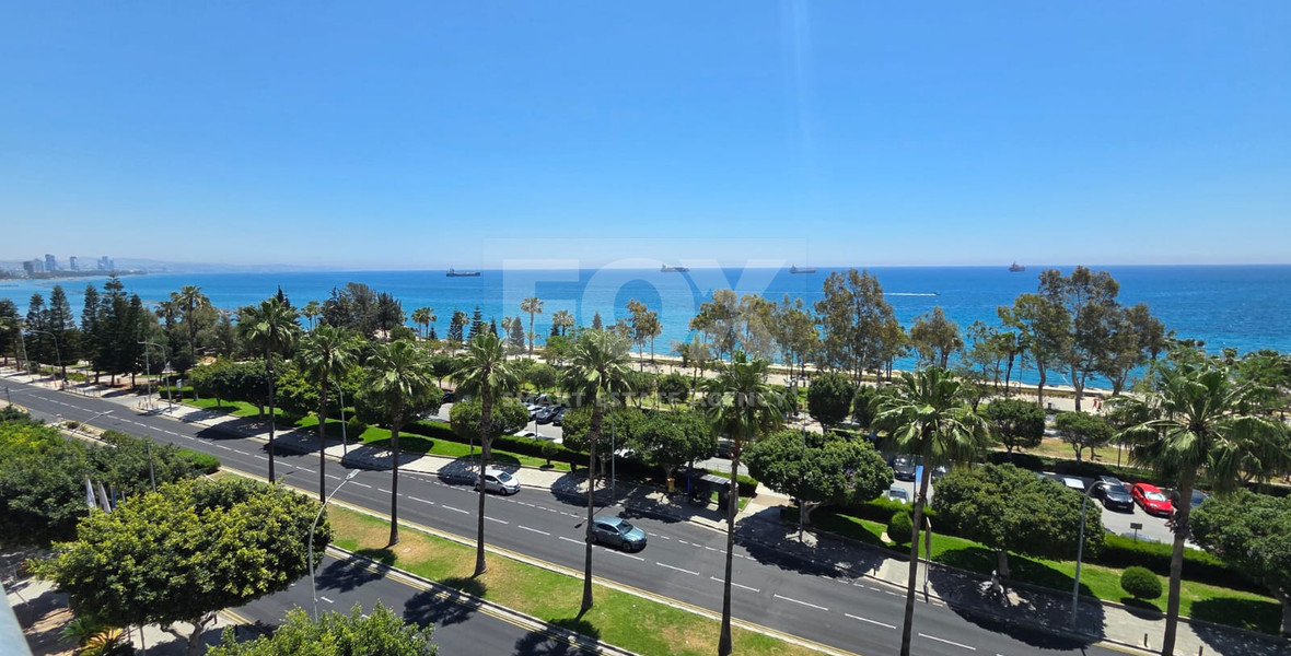 Three Bedroom Furnished Apartment for Rent in Limassol with Full Sea View in the Town Centre