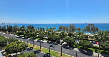Three Bedroom Furnished Apartment for Rent in Limassol with Full Sea View in the Town Centre