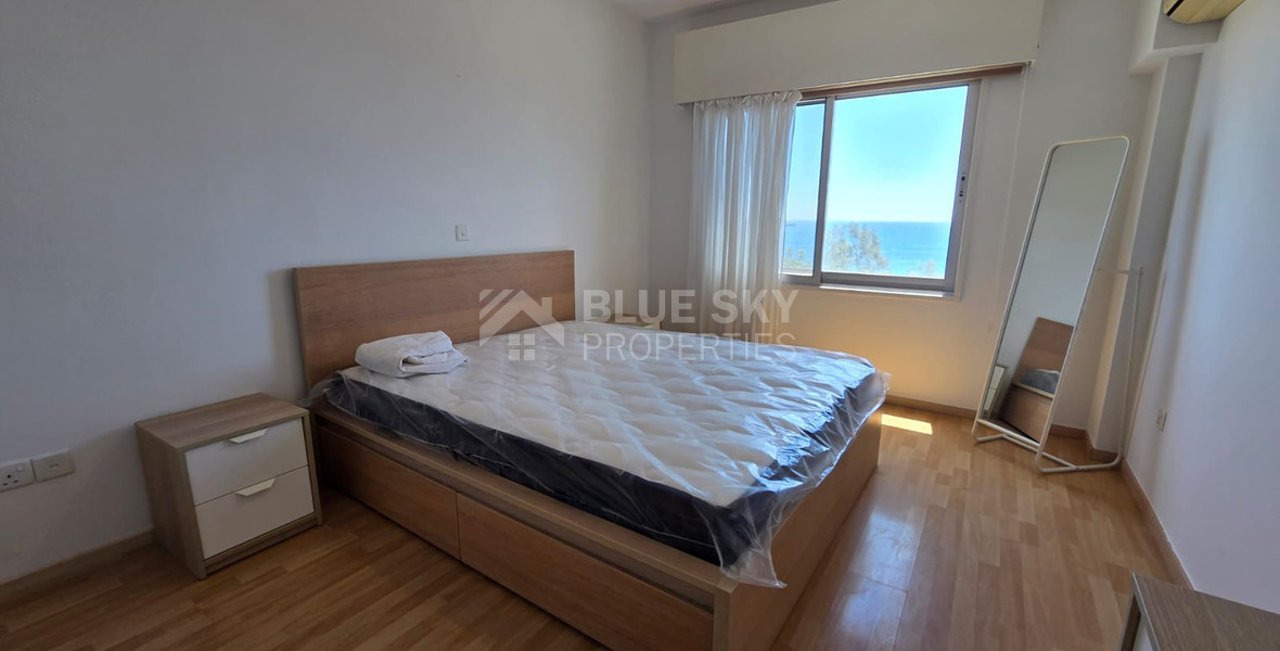 Three Bedroom Furnished Apartment for Rent in Limassol with Full Sea View in the Town Centre
