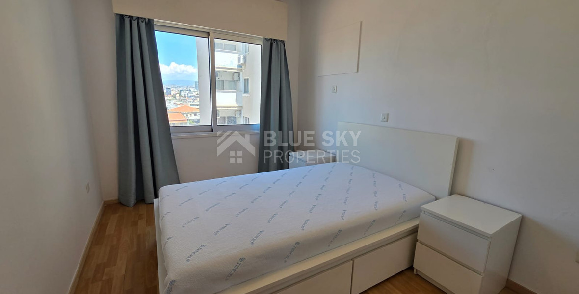 Three Bedroom Furnished Apartment for Rent in Limassol with Full Sea View in the Town Centre