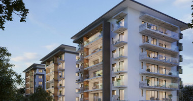 One bedroom apartment for sale on the second floor of a luxury development in Paphos center