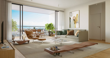 One bedroom apartment for sale on the second floor of a luxury development in Paphos center