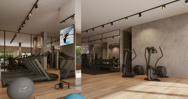 One bedroom apartment for sale on the second floor of a luxury development in Paphos center