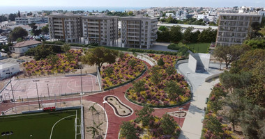 One bedroom apartment for sale on the second floor of a luxury development in Paphos center