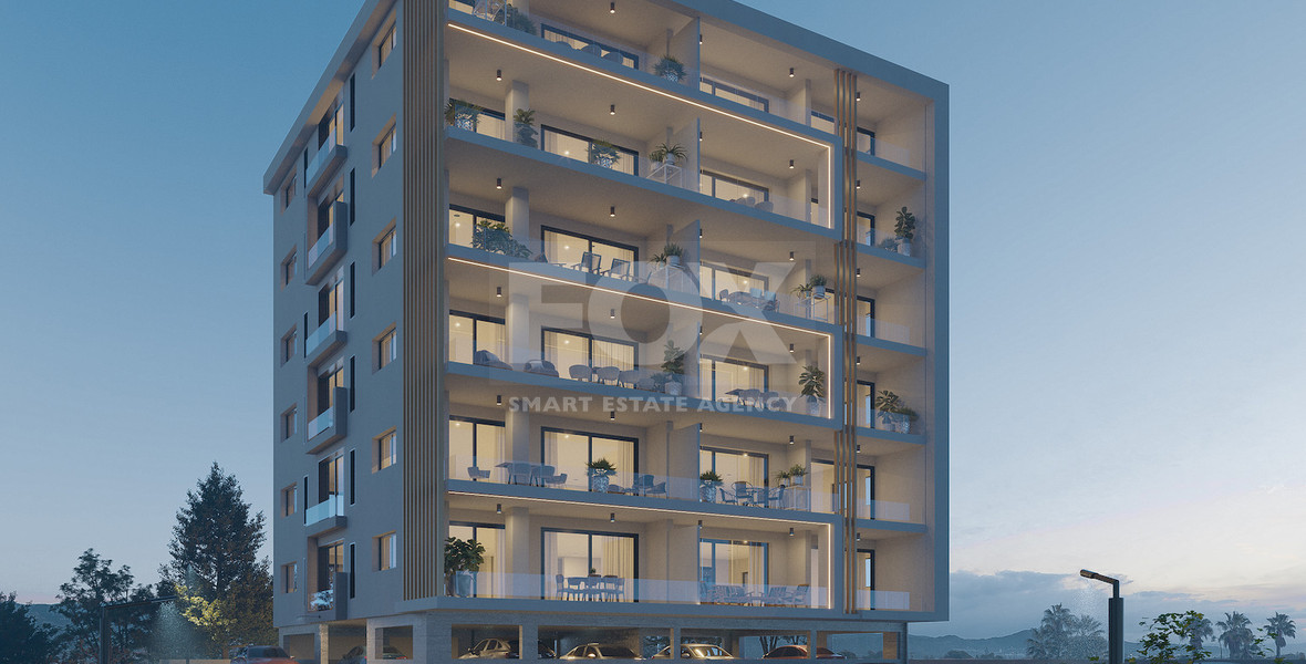 One bedroom apartment for sale on the second floor of a luxury development in Paphos center