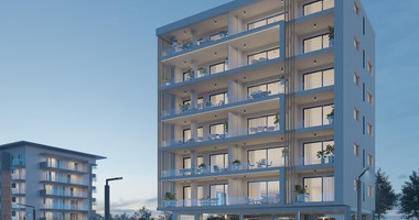 One bedroom apartment for sale on the second floor of a luxury development in Paphos center