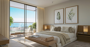 One bedroom apartment for sale on the second floor of a luxury development in Paphos center
