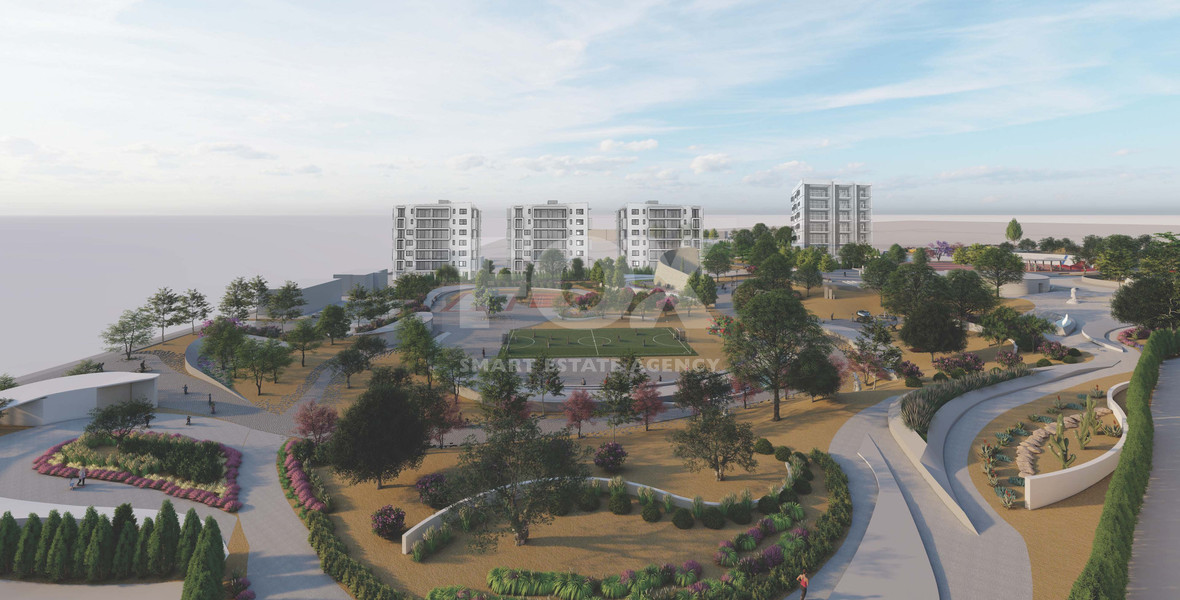 One bedroom apartment for sale on the second floor of a luxury development in Paphos center