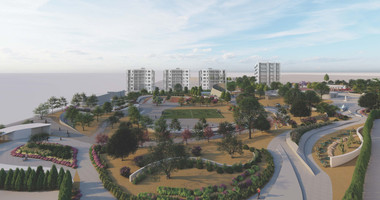 One bedroom apartment for sale on the second floor of a luxury development in Paphos center