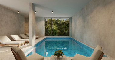 One bedroom apartment for sale on the second floor of a luxury development in Paphos center
