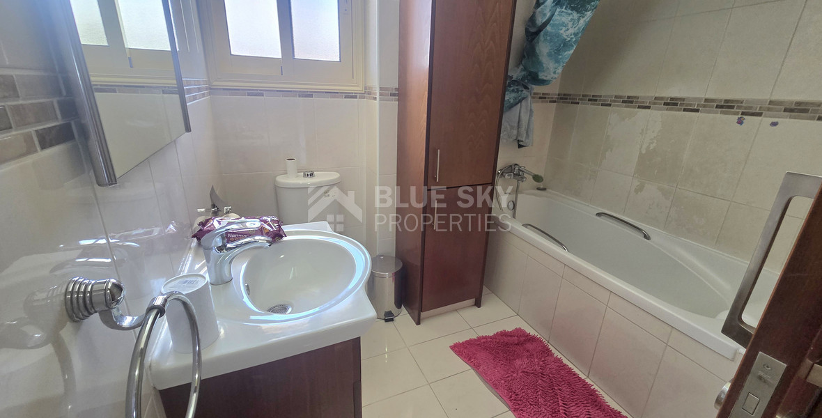 Rare Opportunity – Extra Spacious 208 m² Three-Bedroom Apartment for Rent in Agios Nikolas, Limassol