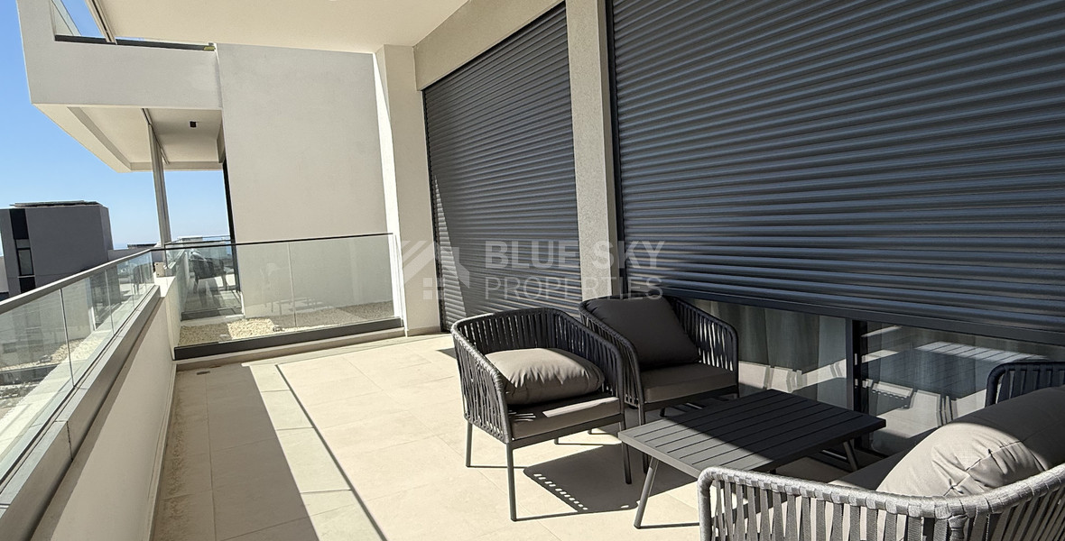 Rent: New Luxury 2-Bedroom furnished Apartment in Panthea, Limassol with communal swimming pool and gym.