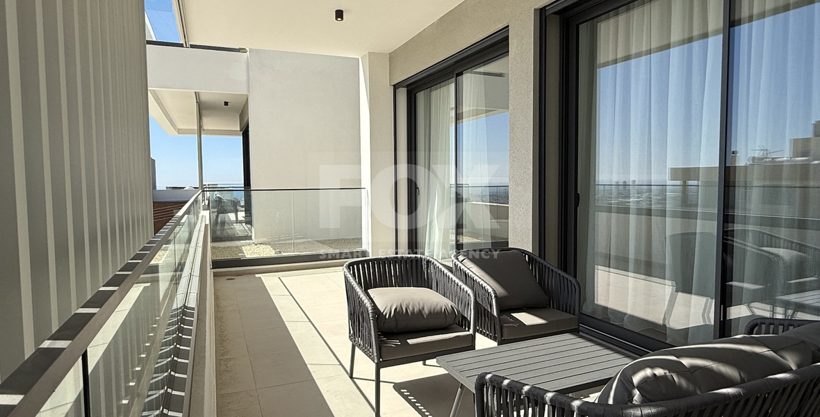 Rent: New Luxury 2-Bedroom furnished Apartment in Panthea, Limassol with communal swimming pool and gym.