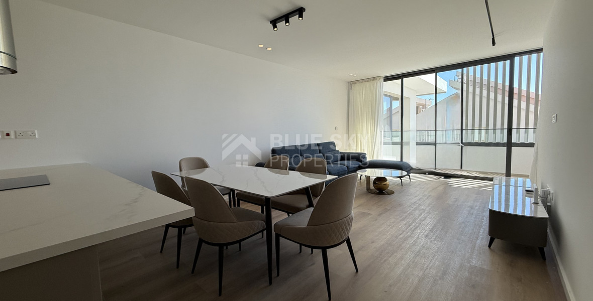 Rent: New Luxury 2-Bedroom furnished Apartment in Panthea, Limassol with communal swimming pool and gym.