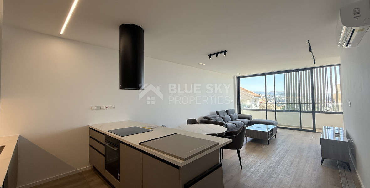 Rent: New Luxury 2-Bedroom furnished Apartment in Panthea, Limassol with communal swimming pool and gym.