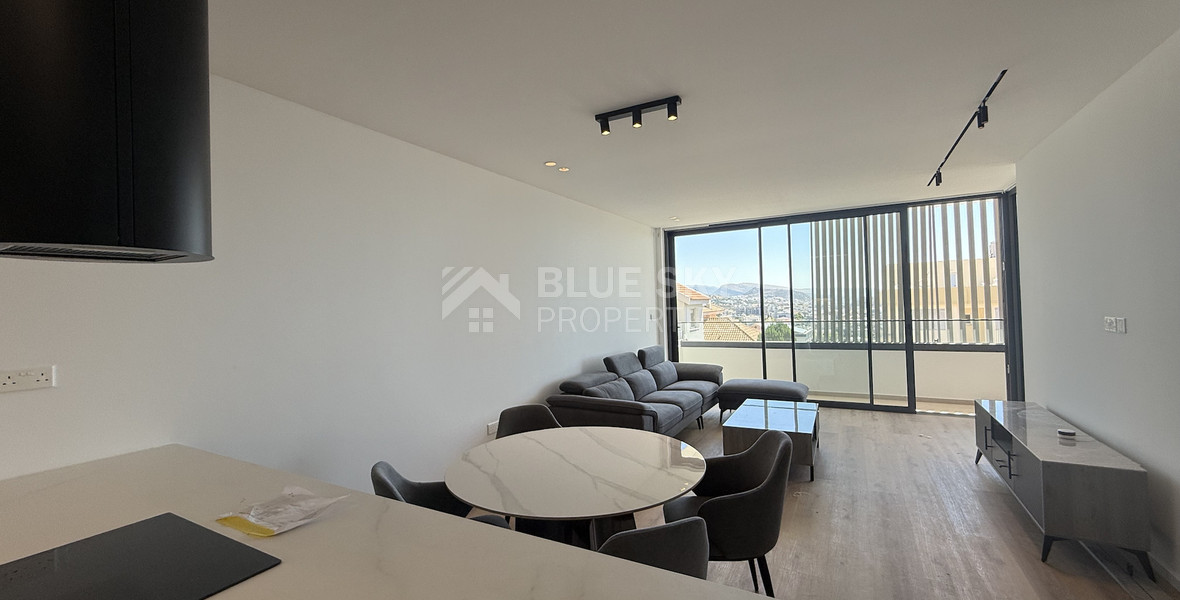 Rent: New Luxury 2-Bedroom furnished Apartment in Panthea, Limassol with communal swimming pool and gym.