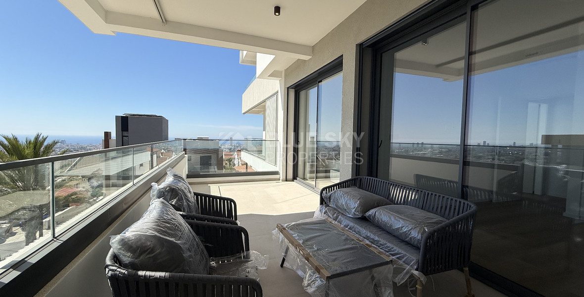 Rent: New Luxury 2-Bedroom furnished Apartment in Panthea, Limassol with communal swimming pool and gym.
