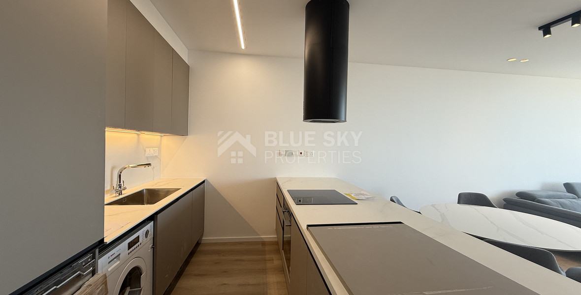 Rent: New Luxury 2-Bedroom furnished Apartment in Panthea, Limassol with communal swimming pool and gym.