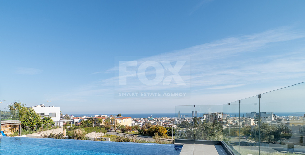 Luxury Five-Bedroom Villa with Panoramic Sea Views for Sale in Agios Athanasios,