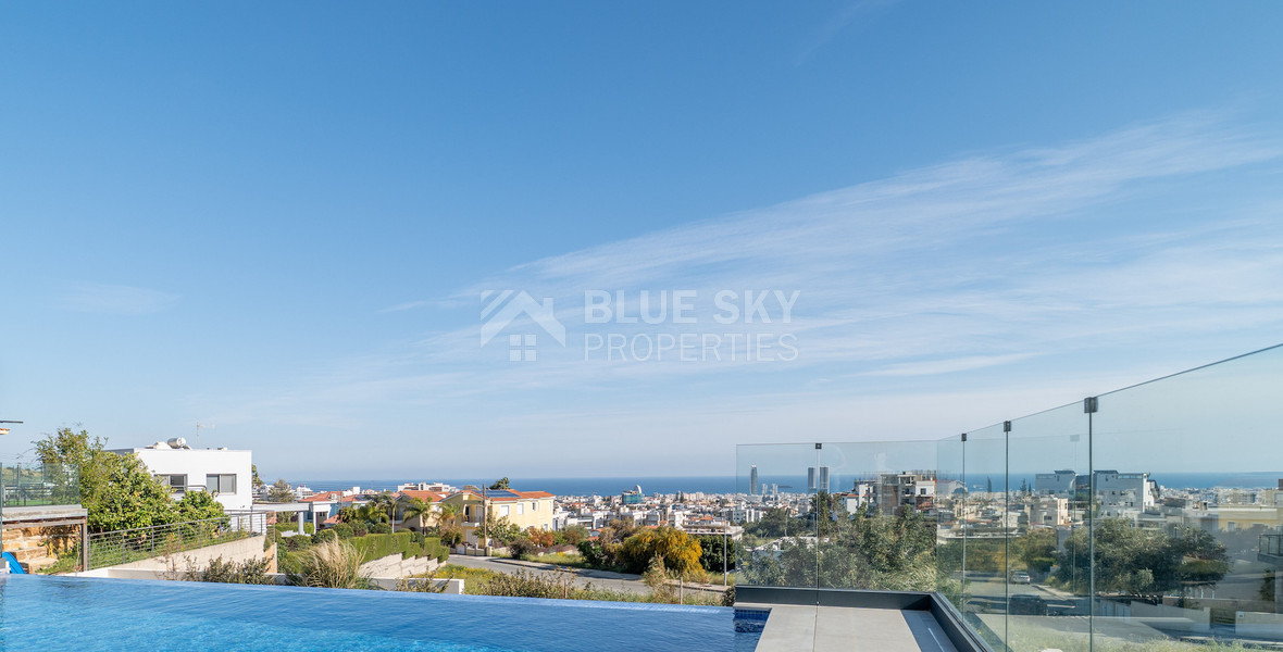 Luxury Five-Bedroom Villa with Panoramic Sea Views for Sale in Agios Athanasios,
