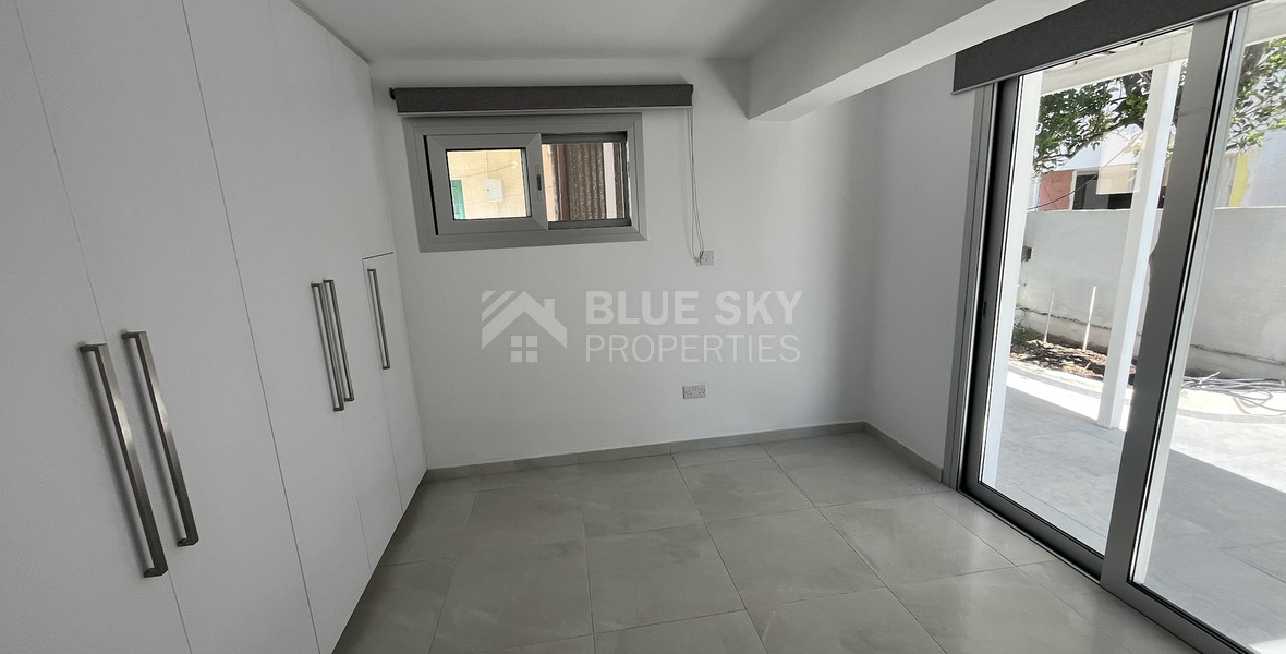 Modern 2 Bedroom Ground Floor Apartment for Rent in Mesa Geitonia