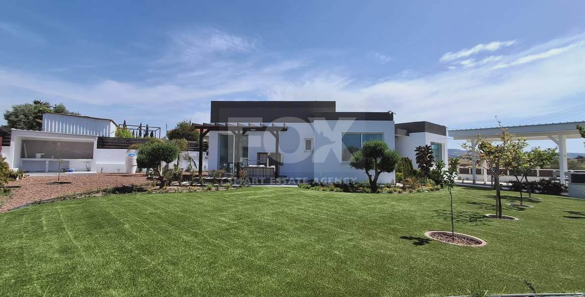 Modern 3-Bedroom Bungalow for Rent in Moni, Limassol – Sea & Mountain Views
