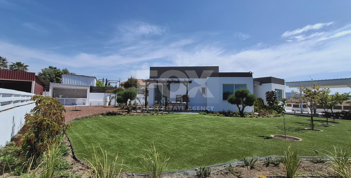 Modern 3-Bedroom Bungalow for Rent in Moni, Limassol – Sea & Mountain Views