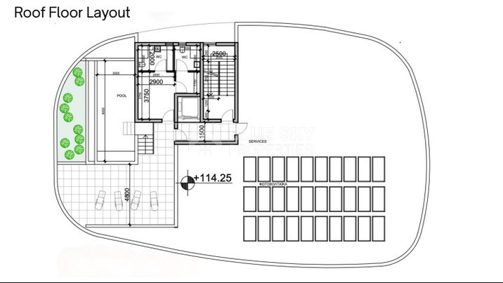 Studio on a second floor in a luxury development in Chloraka for sale