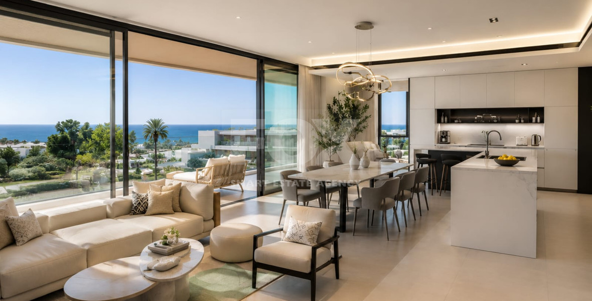 Luxury Three-Bedroom Designer Apartment in a Prestigious Beachfront Lifestyle Development, Pyrgos