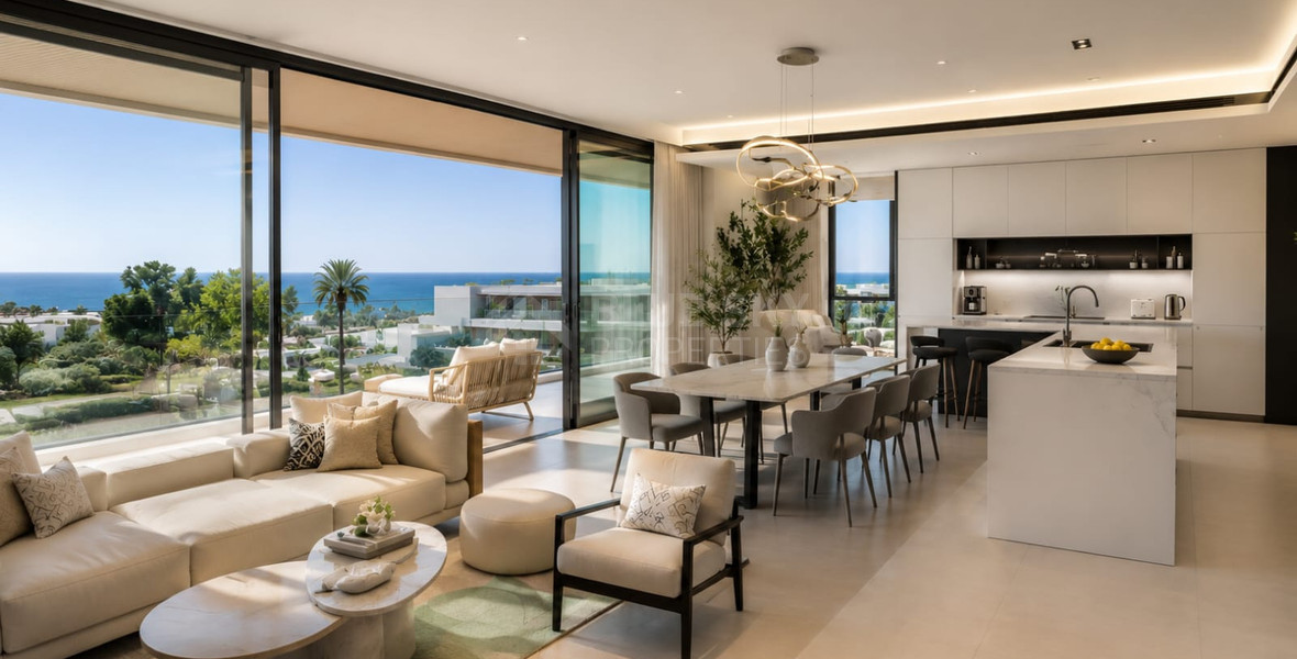 Luxury Three-Bedroom Designer Apartment in a Prestigious Beachfront Lifestyle Development, Pyrgos