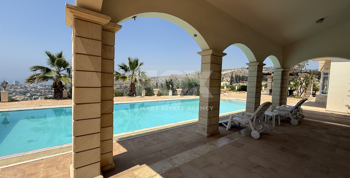 SALE  EXCLUSIVE LISTING large villa on 4,929 sqm of land in Agios Tychonas with panoramic unobstructed sea views- private road and drive in.