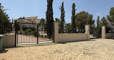 sale: large villa on 4,929 sqm of land in Agios Tychonas with panoramic unobstructed sea views- private road and drive in.