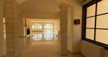 sale: large villa on 4,929 sqm of land in Agios Tychonas with panoramic unobstructed sea views- private road and drive in.