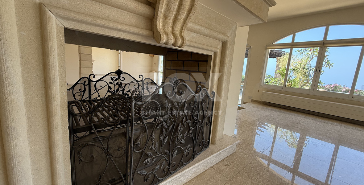 SALE  EXCLUSIVE LISTING large villa on 4,929 sqm of land in Agios Tychonas with panoramic unobstructed sea views- private road and drive in.