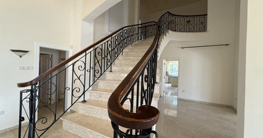 sale: large villa on 4,929 sqm of land in Agios Tychonas with panoramic unobstructed sea views- private road and drive in.