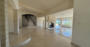 sale: large villa on 4,929 sqm of land in Agios Tychonas with panoramic unobstructed sea views- private road and drive in.