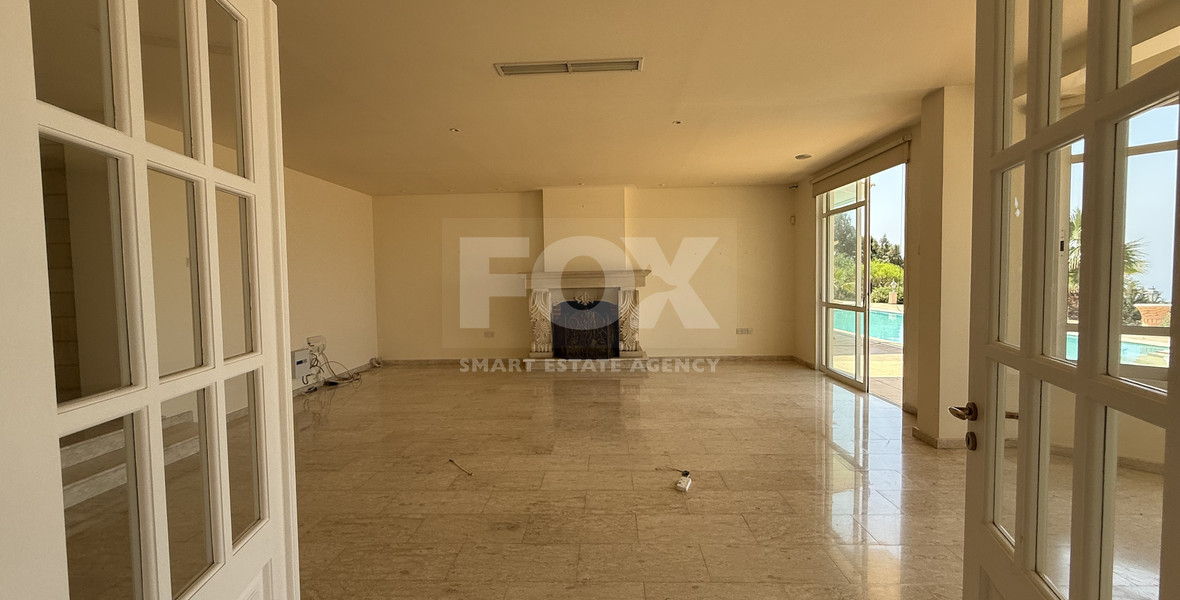 SALE  EXCLUSIVE LISTING large villa on 4,929 sqm of land in Agios Tychonas with panoramic unobstructed sea views- private road and drive in.