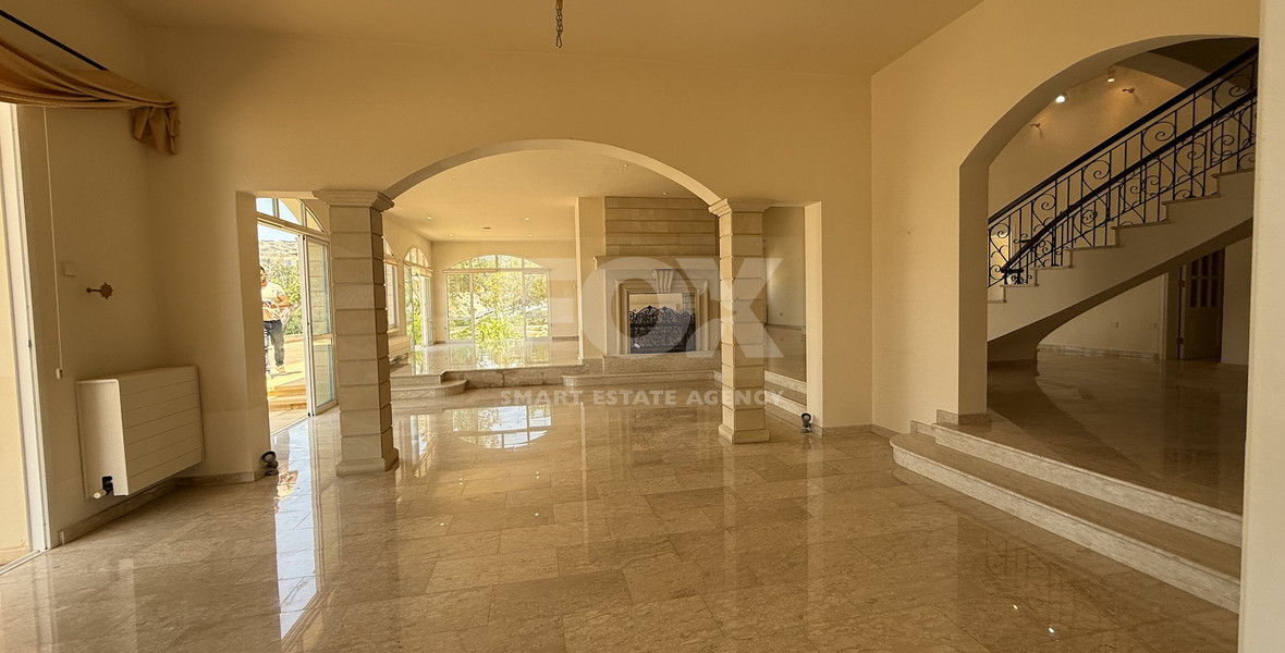 SALE  EXCLUSIVE LISTING large villa on 4,929 sqm of land in Agios Tychonas with panoramic unobstructed sea views- private road and drive in.