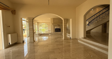 sale: large villa on 4,929 sqm of land in Agios Tychonas with panoramic unobstructed sea views- private road and drive in.