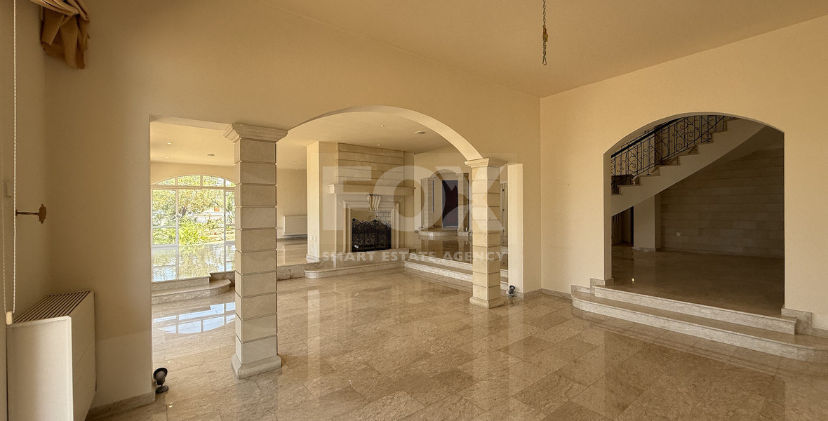 SALE  EXCLUSIVE LISTING large villa on 4,929 sqm of land in Agios Tychonas with panoramic unobstructed sea views- private road and drive in.