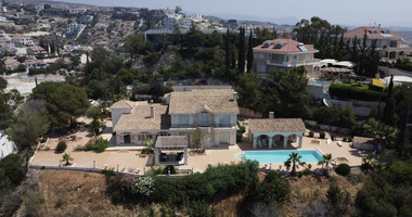 SALE  EXCLUSIVE LISTING large villa on 4,929 sqm of land in Agios Tychonas with panoramic unobstructed sea views- private road and drive in.