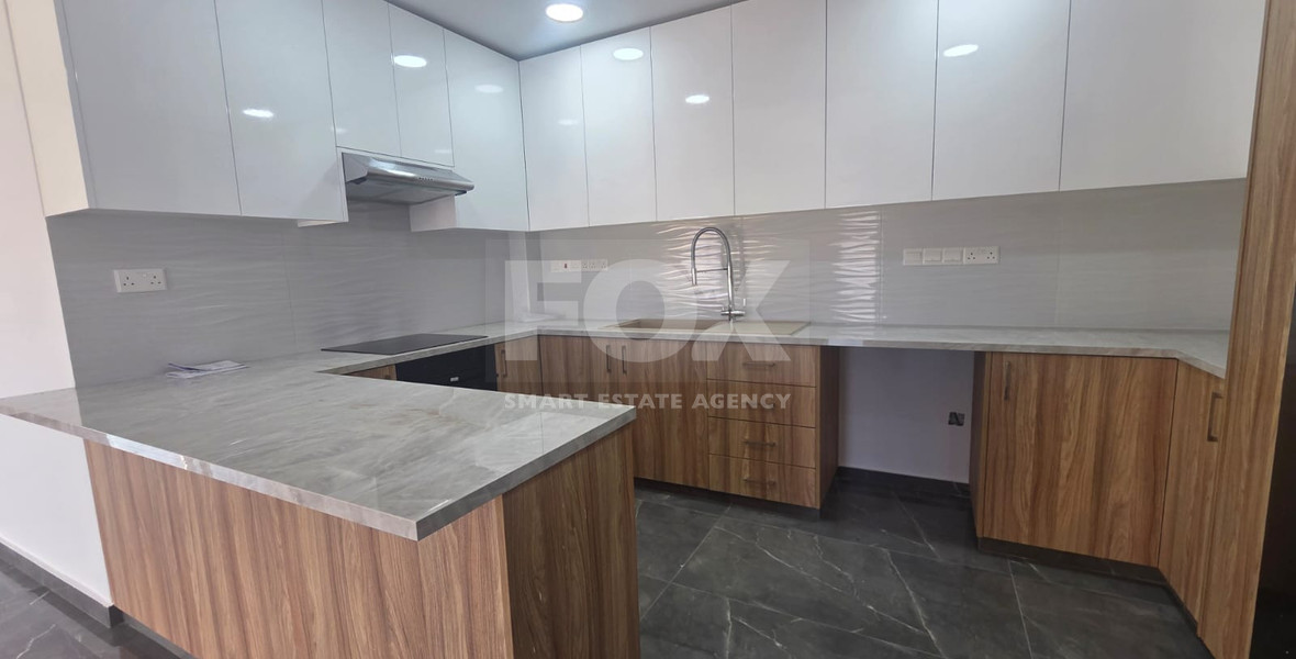 Brand-New Three Bedroom Full-Floor Apartment with Private Roof Garden for Rent in Zakaki, Limassol