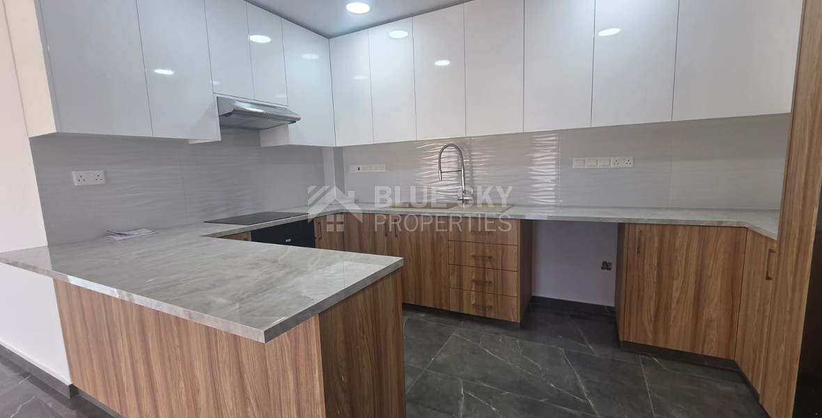Brand-New Three Bedroom Full-Floor Apartment with Private Roof Garden for Rent in Zakaki, Limassol