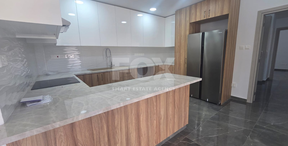 Brand-New Three Bedroom Full-Floor Apartment with Private Roof Garden for Rent in Zakaki, Limassol