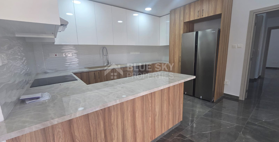 Brand-New Three Bedroom Full-Floor Apartment with Private Roof Garden for Rent in Zakaki, Limassol